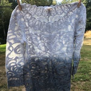 Anthropologie Meadow Rue Lacey ombré top size XS